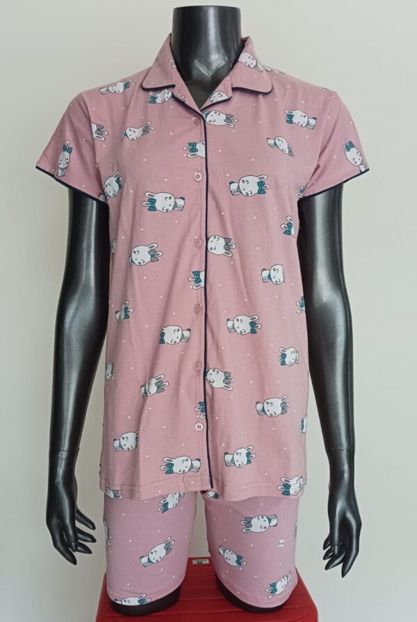 Women's Beauty Printed Night Suit Boxer - Image 2