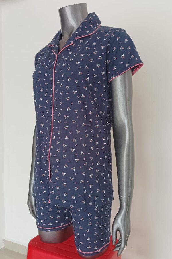 Women's Beauty Triangle Printed Night Suit Boxer - Image 2