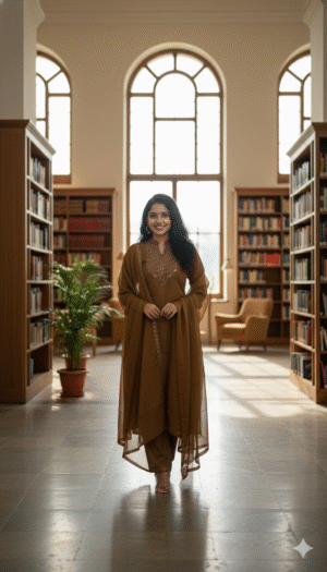 Crepe Salwar Suit with Dupatta