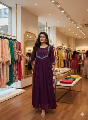 Georgette Anarkali Kurta